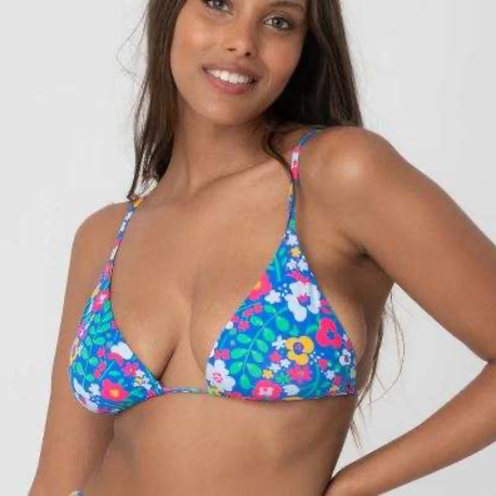 BRIGHT SWIMWEAR LILY TOP (FLOWER GARDEN) Size Small